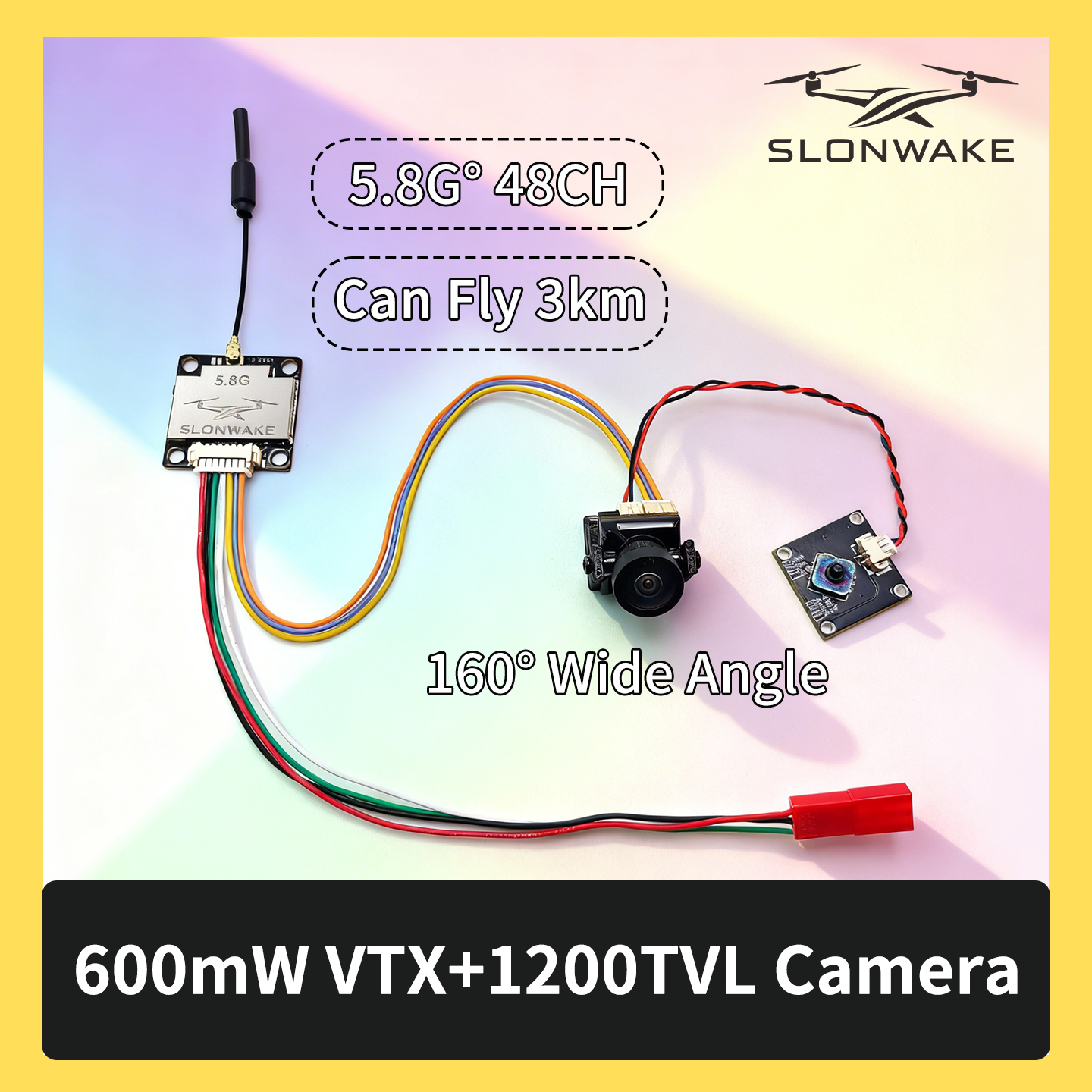 Drone With Rc Remote - SLONWAKE 5.8G 600mW 7-24V FPV Video