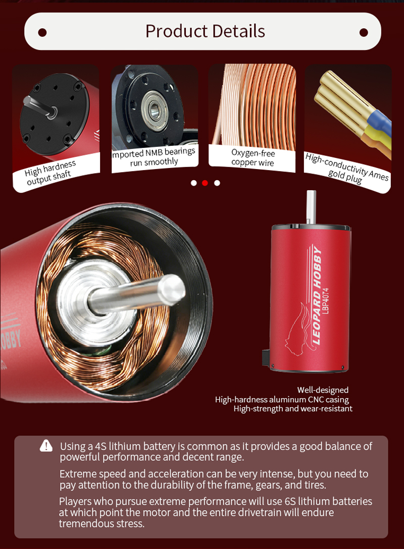 Rc Boat Brushless Motor - Leopard LBP4074 2150KV 2000KV Brushless Motor