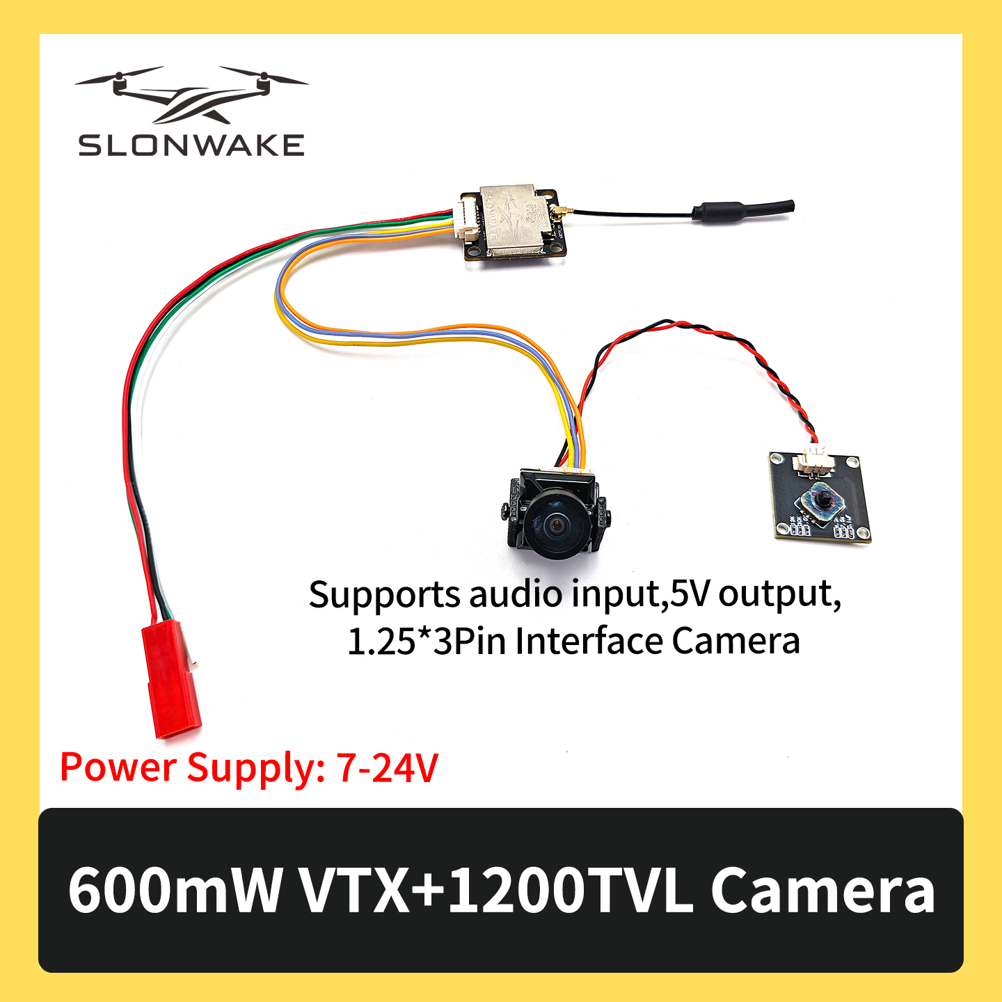 SLONWAKE 5.8G 600mW 7-24V FPV  - Drone With Rc Remote ulasan dan harga