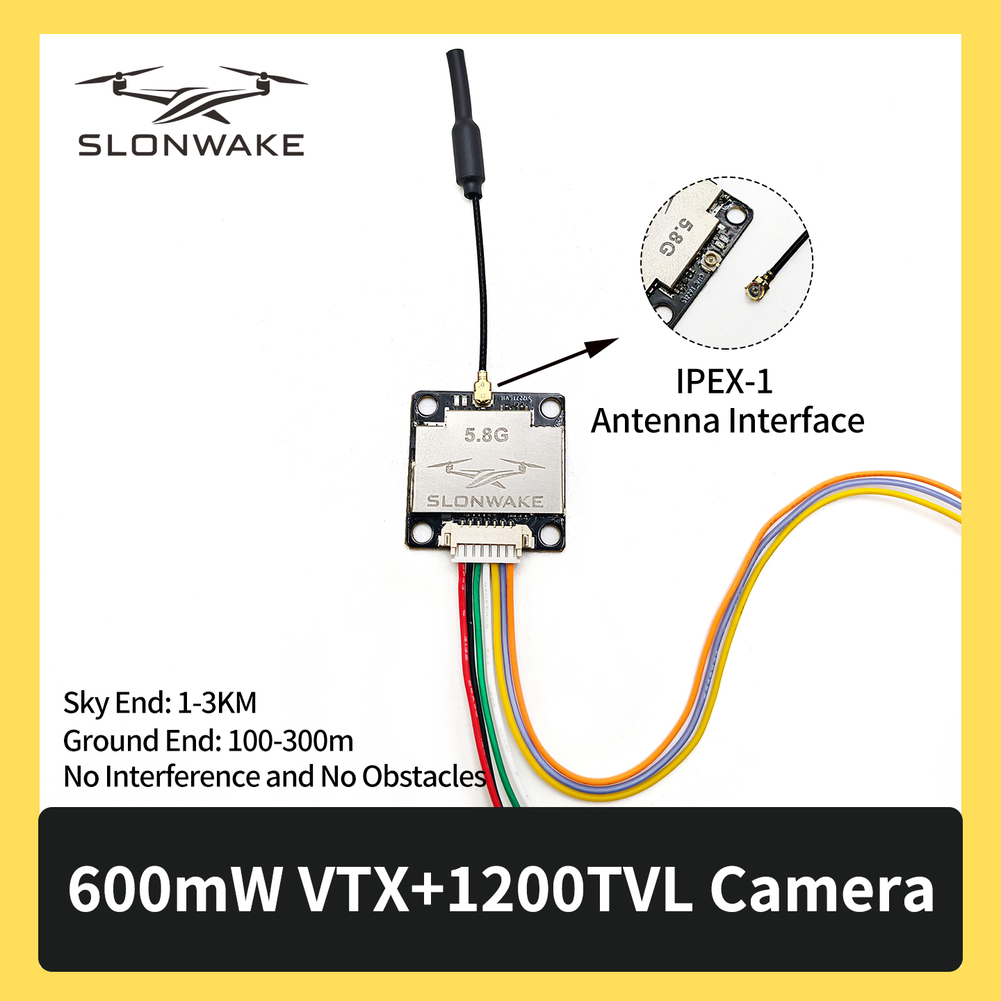 SLONWAKE 5.8G 600mW 7-24V FPV  - Drone With Rc Remote ulasan dan harga