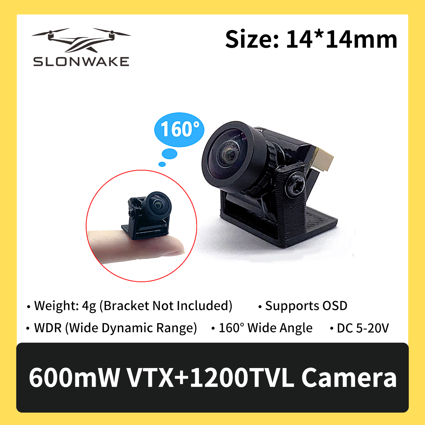 SLONWAKE 5.8G 600mW 7-24V FPV  - Drone With Rc Remote ulasan dan harga