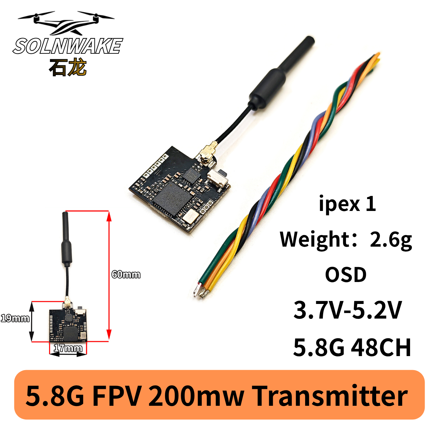 SLONWAKE Nano 5.8G 48CH 200mW  - Drone With Rc Remote ulasan dan harga