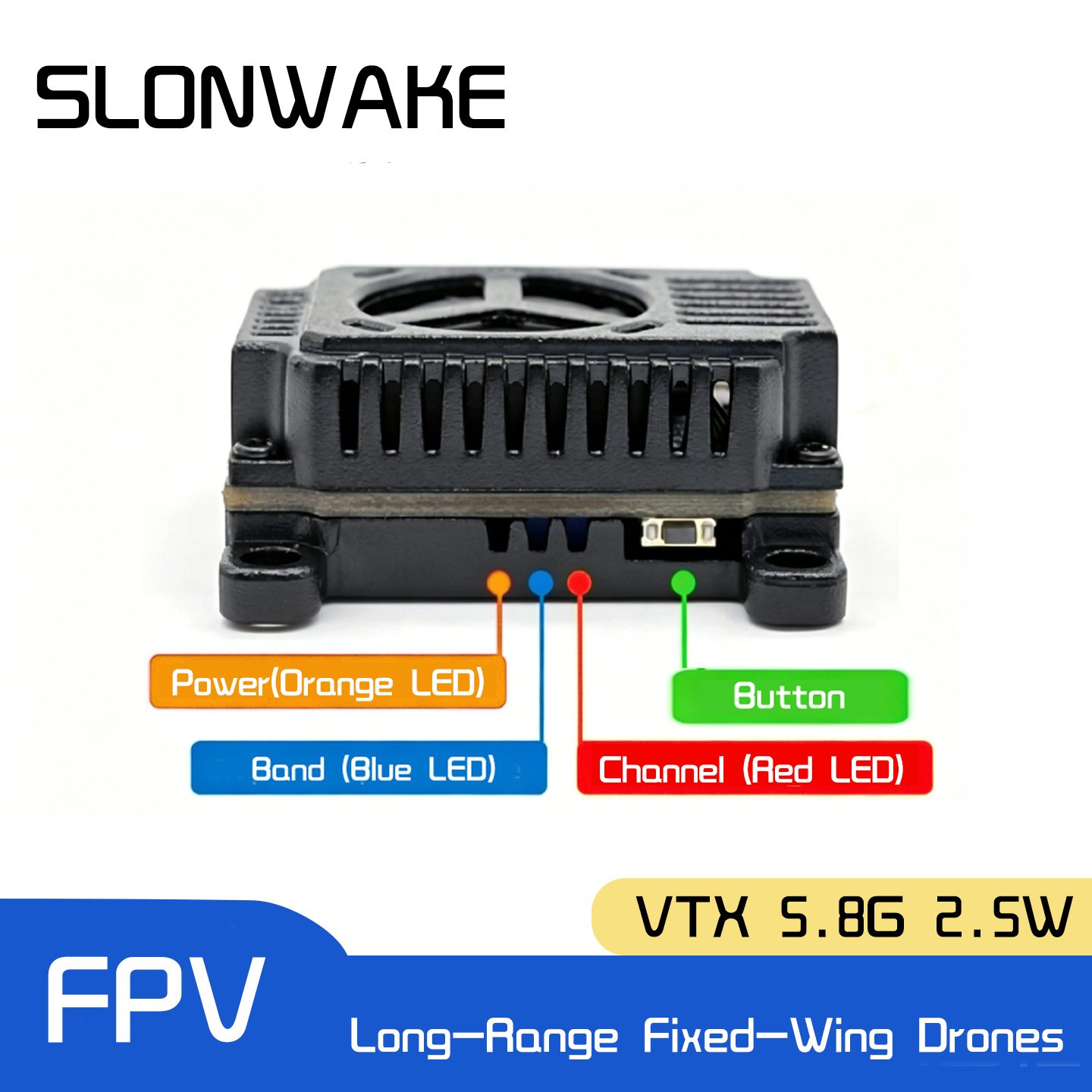 SLONWAKE 5.8G 48CH FPV Transmi - Drone With Rc Remote ulasan dan harga