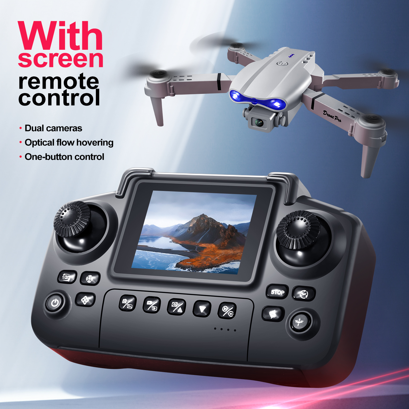 2025 New E88 E99 Upgraded Dron - Drone App Rc Fpv ulasan dan harga