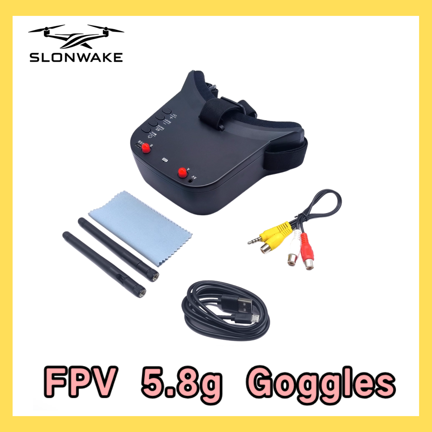 SLONWAKE 5.8G 48CH FPV 400mw V - Drone With Rc Remote ulasan dan harga