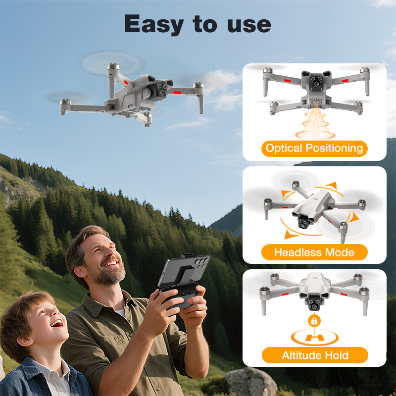 NEW Hot L017 Pro Drone Brushle - Drone App Rc Fpv ulasan dan harga