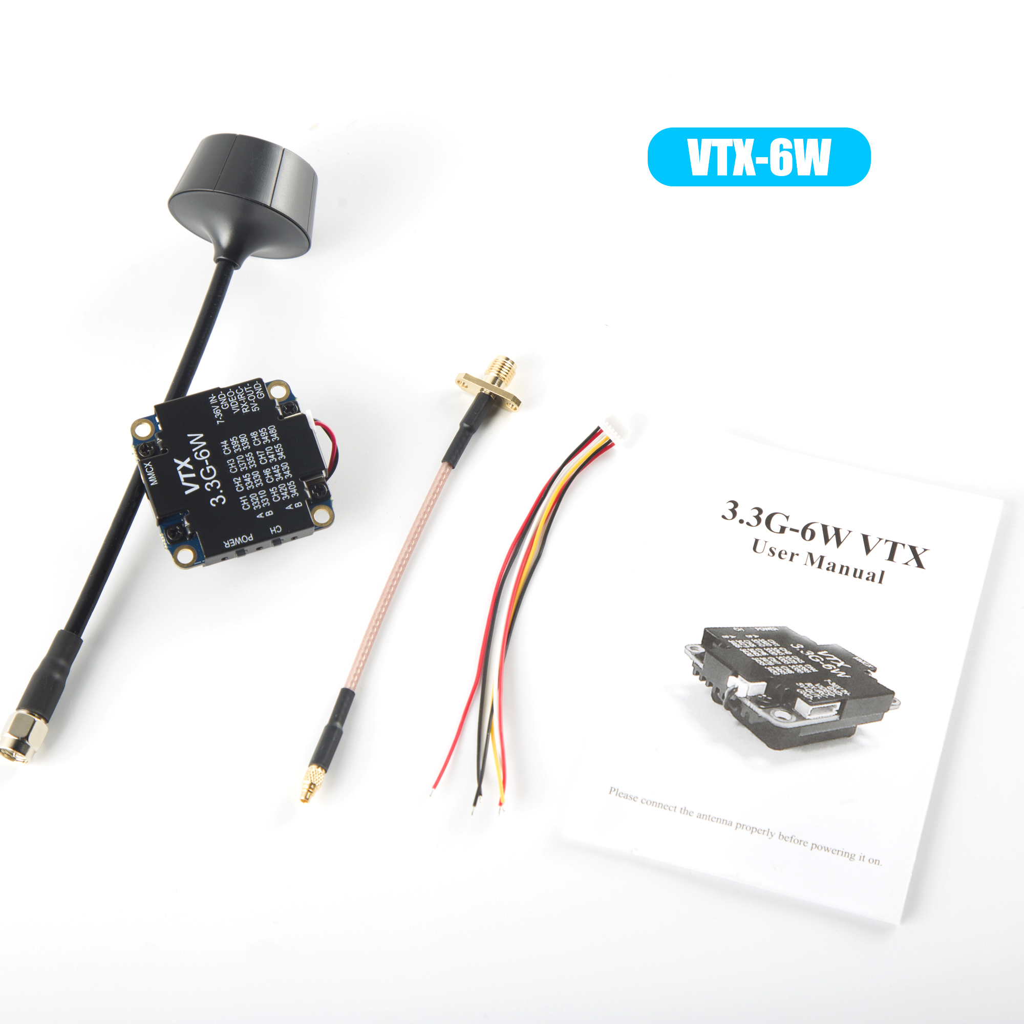 FPV Video Transmitter 3.3G 6W  - Drone With Rc Remote ulasan dan harga