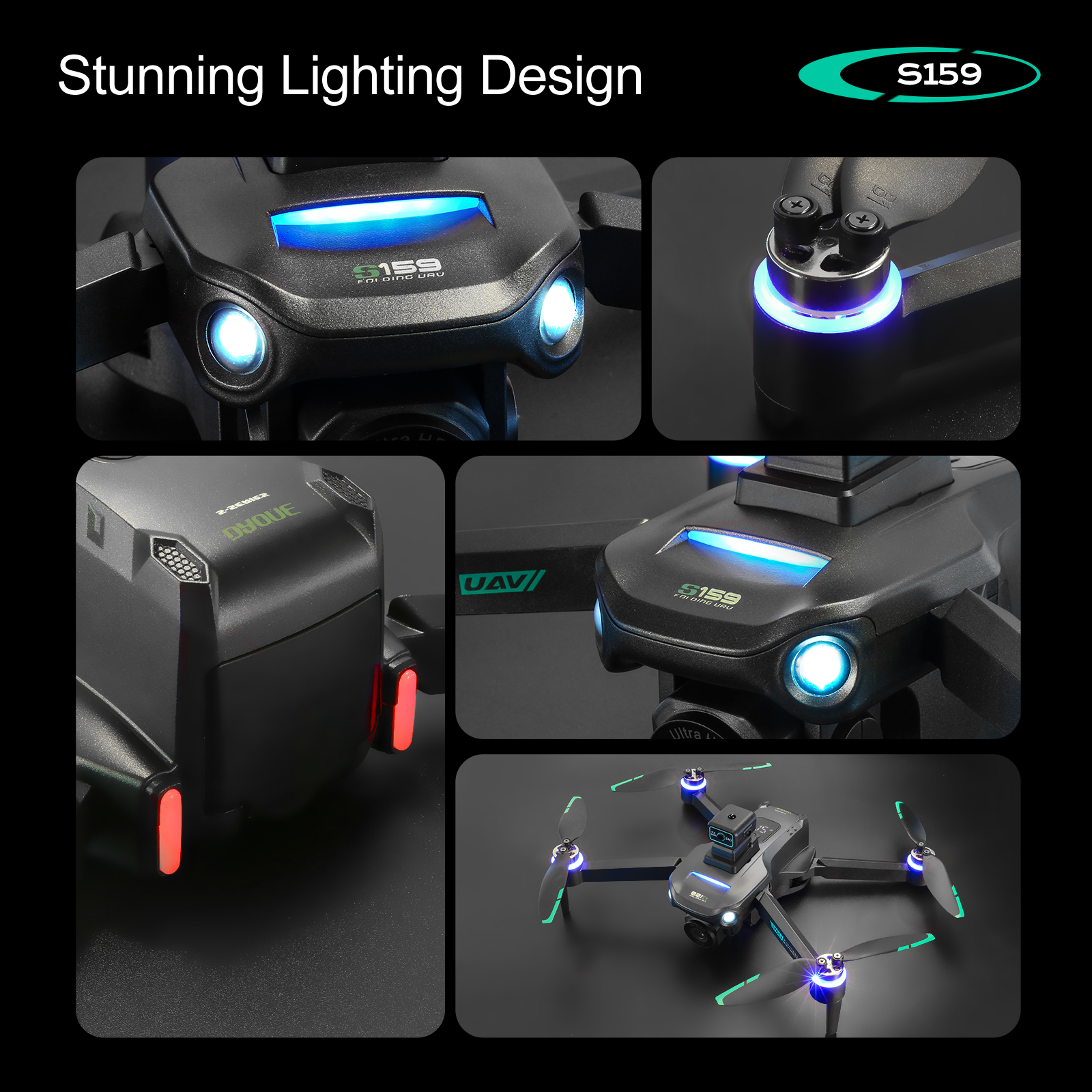 S159 GPS Drone 4K Profesional  - Drone App Rc Fpv ulasan dan harga